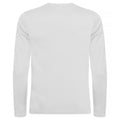 White - Back - Clique Mens Basic Active Long-Sleeved T-Shirt