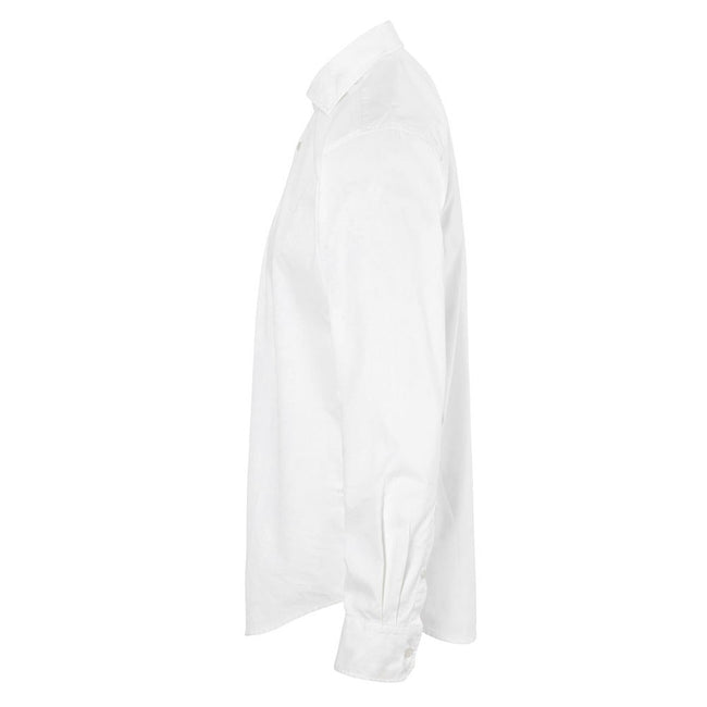 White - Side - Cottover Mens Twill Formal Shirt