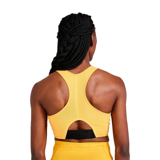 Yellow - Side - Craft Womens-Ladies Pro Hypervent Crop Top