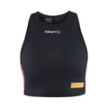 Black - Front - Craft Womens-Ladies Pro Hypervent Crop Top