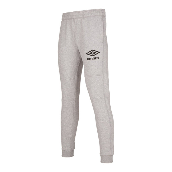 Grey Marl-Black - Front - Umbro Mens Skinny Sweatpants