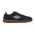 Black-White-Dark Gum - Side - Umbro Mens Regent Sneakers