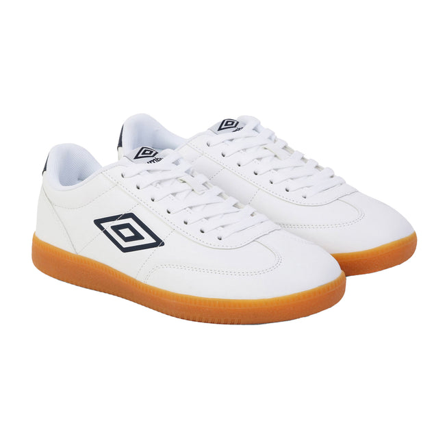 White-Navy Blazer-Light Gum - Front - Umbro Mens Regent Sneakers