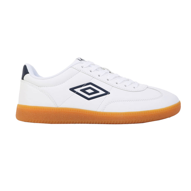 White-Navy Blazer-Light Gum - Side - Umbro Mens Regent Sneakers