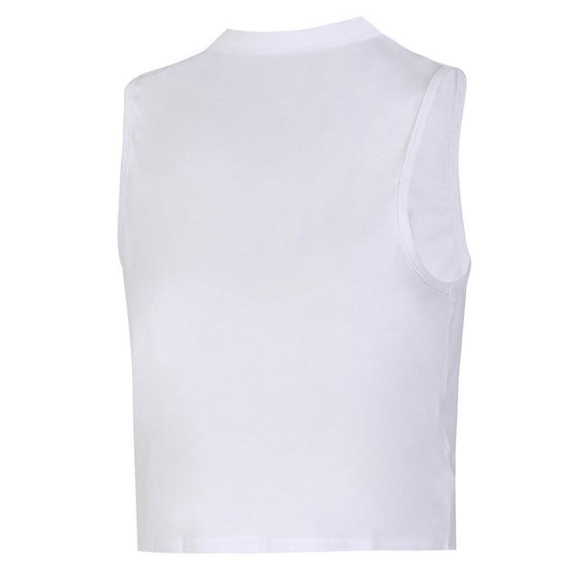 White - Back - Umbro Womens-Ladies Racerback Tank Top