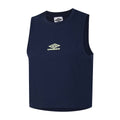 Indigo Mood-Seafoam - Front - Umbro Womens-Ladies Racerback Tank Top