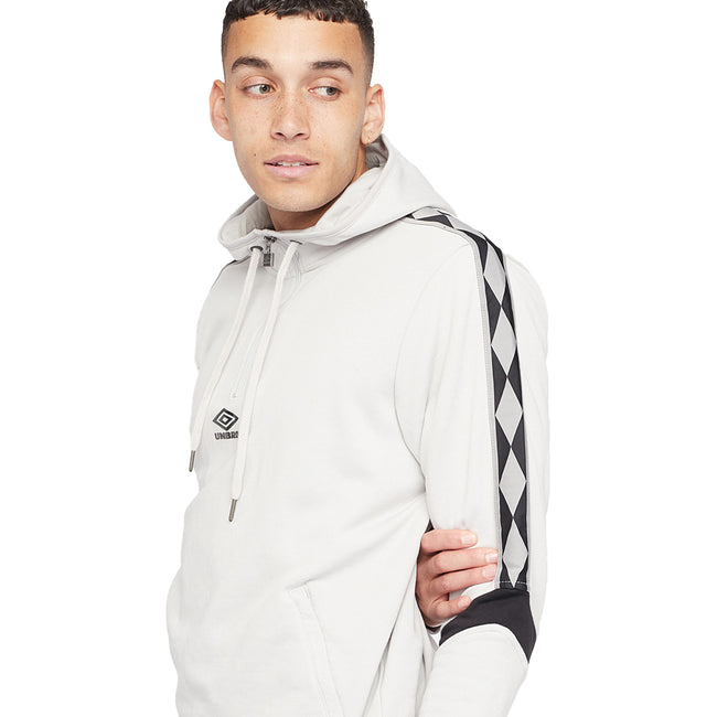 Lunar Rock-Black - Lifestyle - Umbro Mens Diamond Half Zip Hoodie
