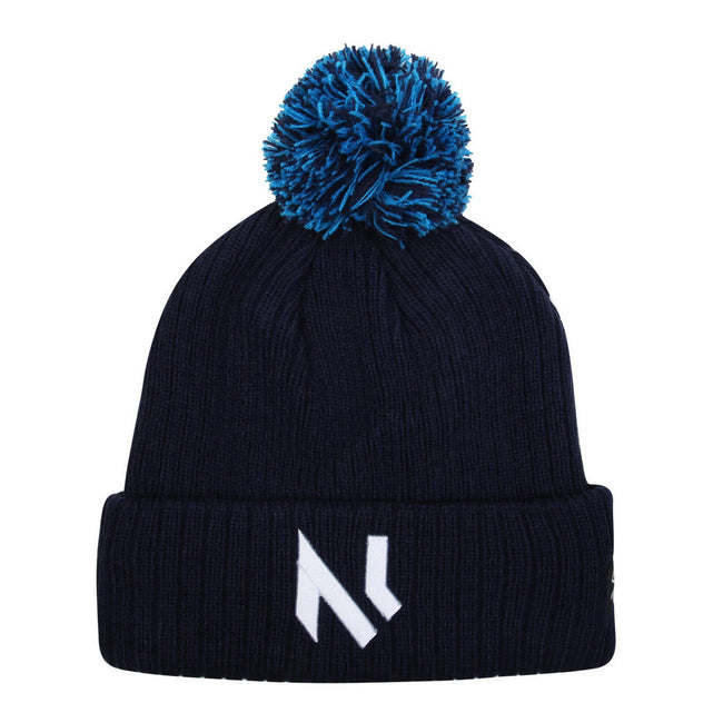 Peacoat-Diva Blue - Back - Umbro Williams Latifi Bobble Beanie