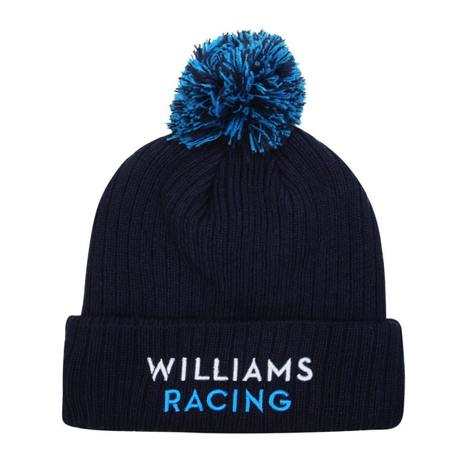 Peacoat-Diva Blue - Front - Umbro Williams Latifi Bobble Beanie