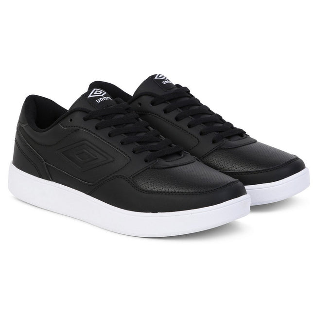 Black-White - Front - Umbro Mens Cupsole Sneakers