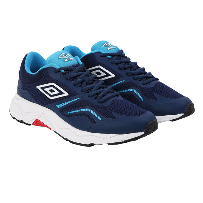Oxford Blue-White-Electric Blue - Front - Williams Racing Mens Impulsa Umbro Sneakers
