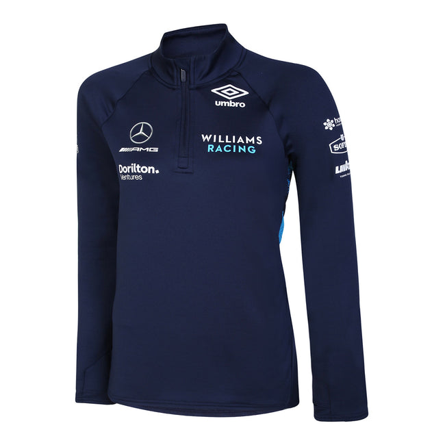 Peacoat-Diva Blue - Front - Williams Racing Womens-Ladies ´22 Umbro Racing Midlayer