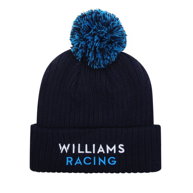 Peacoat-Diva Blue - Front - Williams Racing Albon Umbro Bobble Beanie