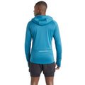 Coral Blue - Back - Umbro Mens Pro Elite Half Zip Training Hoodie