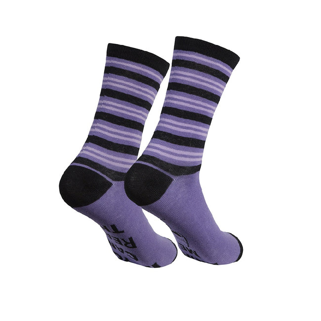 Purple-Black - Front - Womens-Ladies Bring Me Wine Socks (1 Pair)