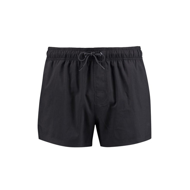 Black - Front - Puma Mens Contrast Drawstring Swimming Shorts