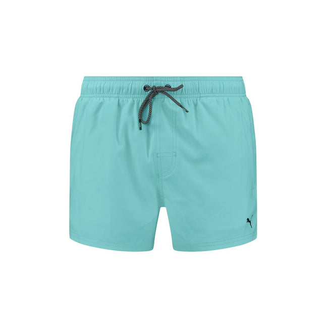 Electric Mint - Front - Puma Mens Contrast Drawstring Swimming Shorts