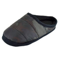 Gray - Front - Childrens-Kids Camo Puffer Slippers