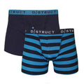 Blue - Front - Stylewise Mens Boxers (Pack Of 2)