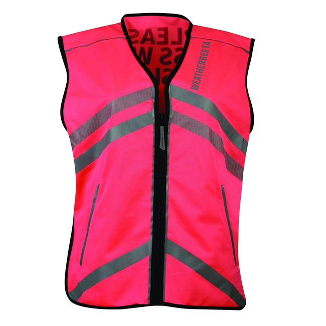 Hi Vis Pink - Front - Weatherbeeta Childrens-Kids Reflective Vest
