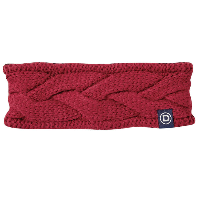 Deep Crimson Red - Front - Dublin Knitted Headband